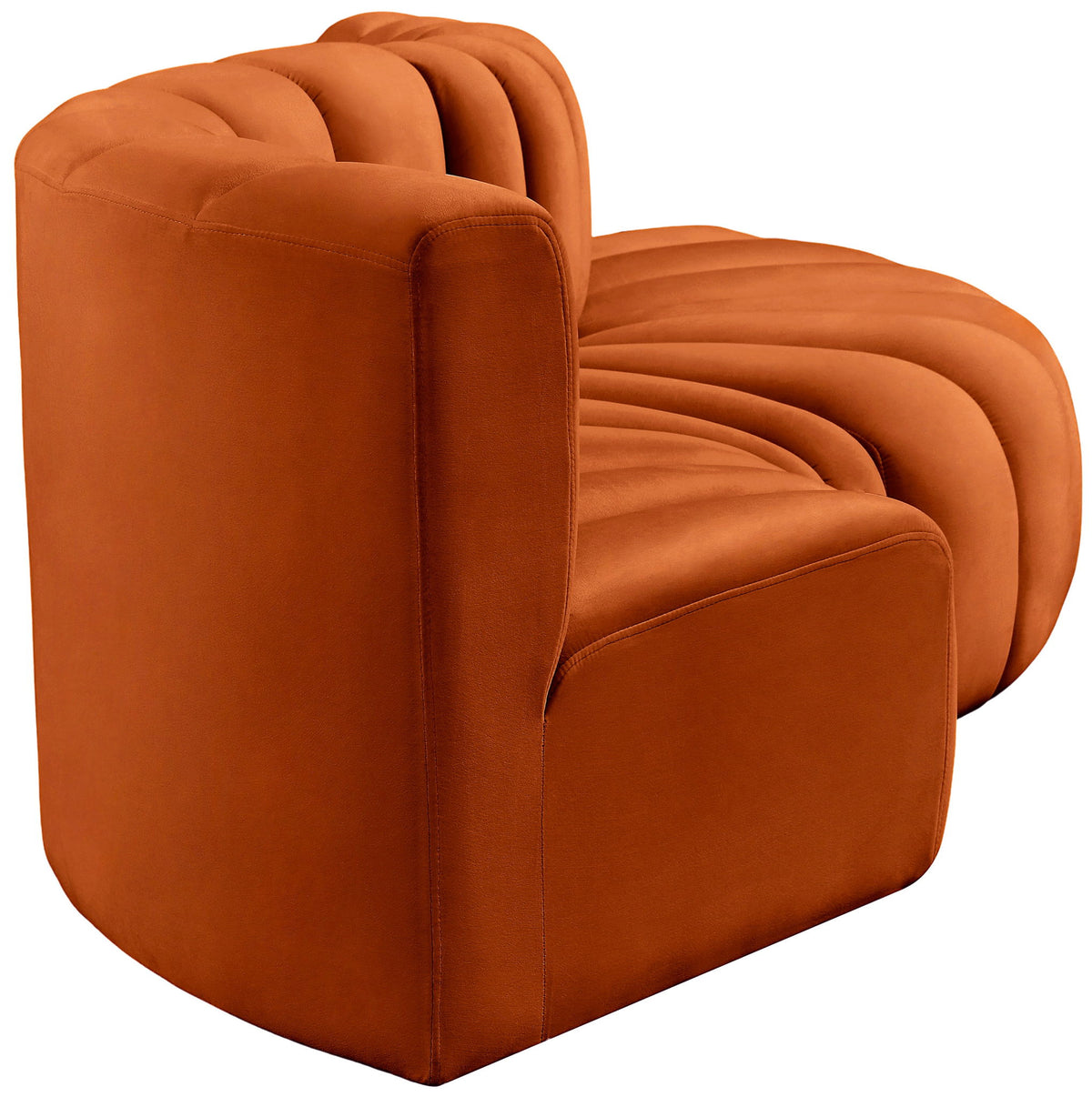Arc - Velvet 4 Piece L-Shaped Modular Sofa