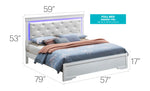 Glory Furniture - Lorana - Bed With LED