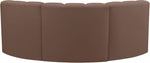 Arc - Faux Leather 3 Piece Modular U-Shaped Sofa