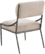 Bastille - Upholstered Dining Side Chair (Set of 2) - Silver Frame