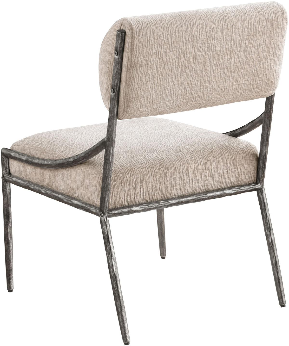 Bastille - Upholstered Dining Side Chair (Set of 2) - Silver Frame