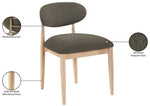 Riccio - Fabric Dining Side Chair (Set of 2) - Natural Frame