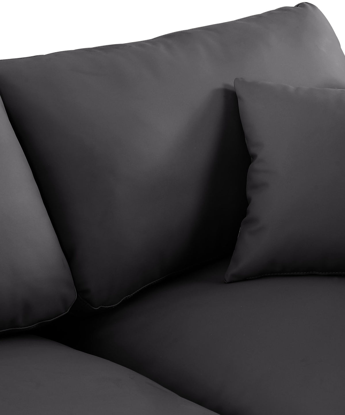 Comfy - Faux Leather Modular Armless Sofa 3 Seats
