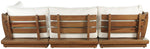 Mirella - 4 Piece Water Resistant Fabric Outdoor Patio Modular Sectional