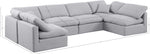 Indulge - Linen 6 Piece Modular U-Shaped Sectional