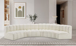 Arc - Faux Leather 6 Piece U-Shaped Modular Sofa