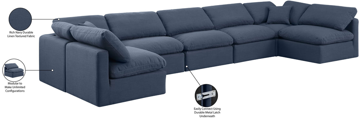 Indulge - Linen 7 Piece Modular U-Shaped Sectional