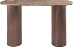 Cindra - Genuine Marble Top And Iron Base Console Table