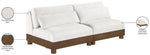 Turin - Chenille Fabric Upholstered Modular Sectional - Cream