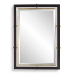 Bach - Rectangle Mirror - Walnut & Brass