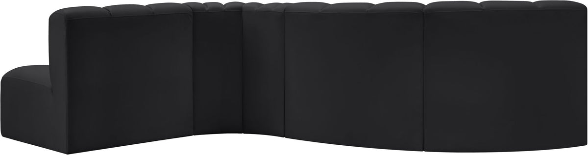 Arc - Faux Leather 5 Piece Modular Sofa