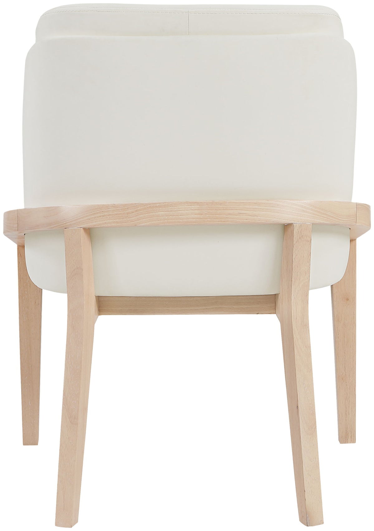 Navo - Faux Leather Upholstered Dining Chair - Natural Base