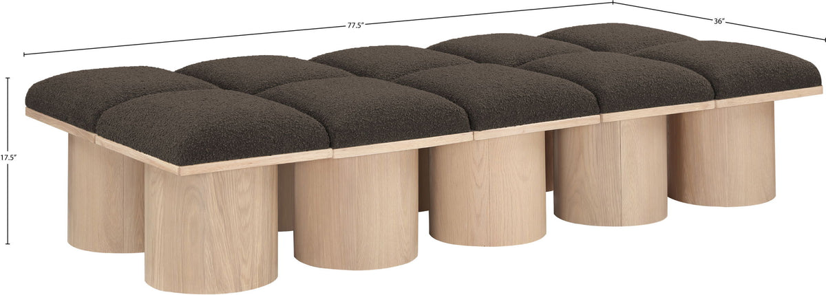 Pavilion - 10 Piece Modular Bench With Natural Base