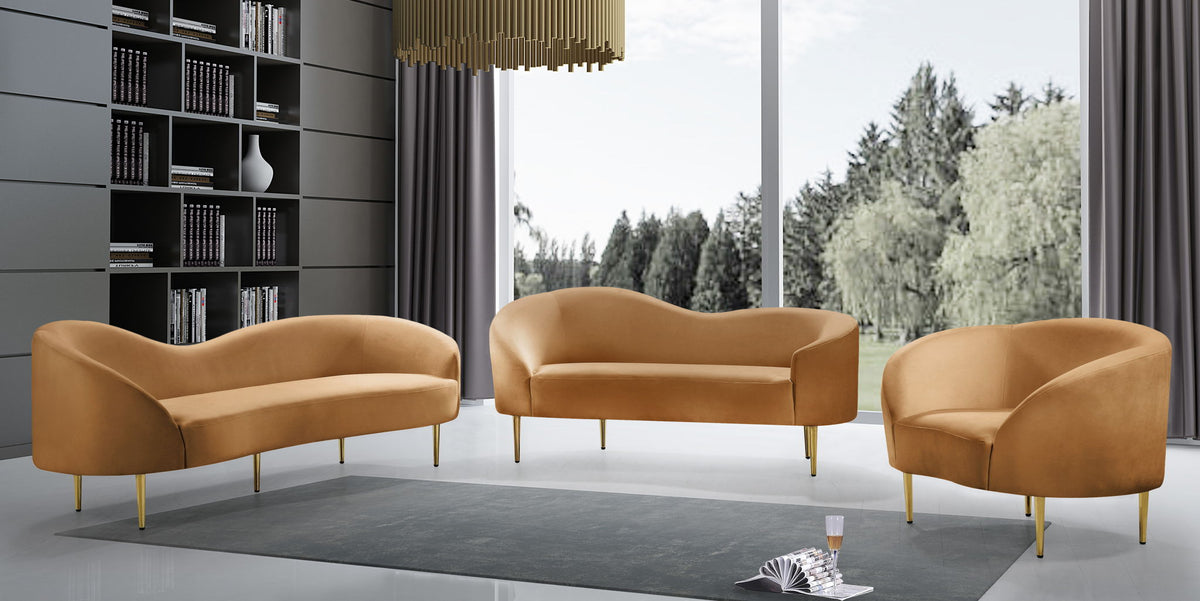 Ritz - Loveseat - Saddle