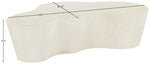 Monza - Concrete And Fiberglass Indoor / Outdoor Coffee Table - Cream