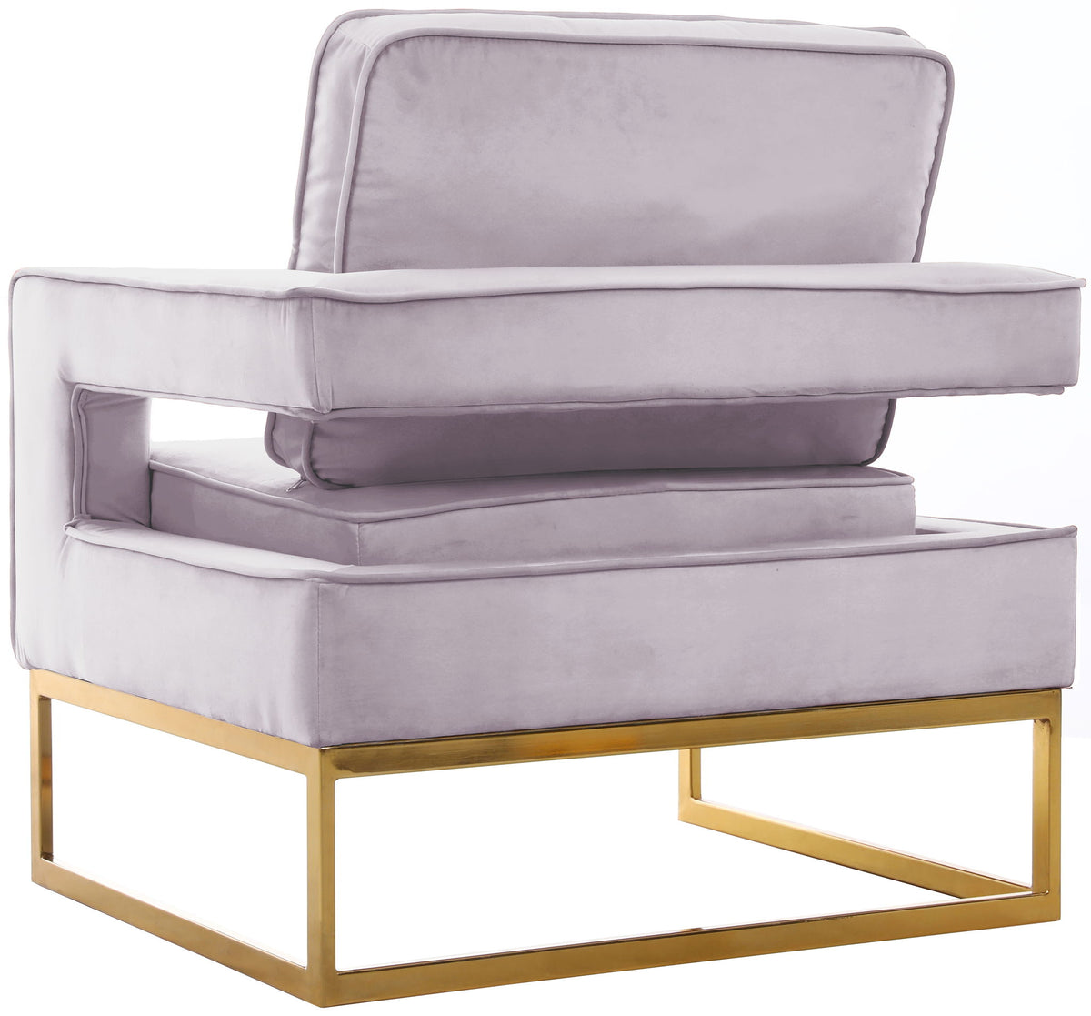 Noah - Accent Chair with Gold Legs