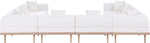 Laguna - 8 Piece Resilient Water Resistant Fabric 142" Upholstered Outdoor Patio Modular Sectional