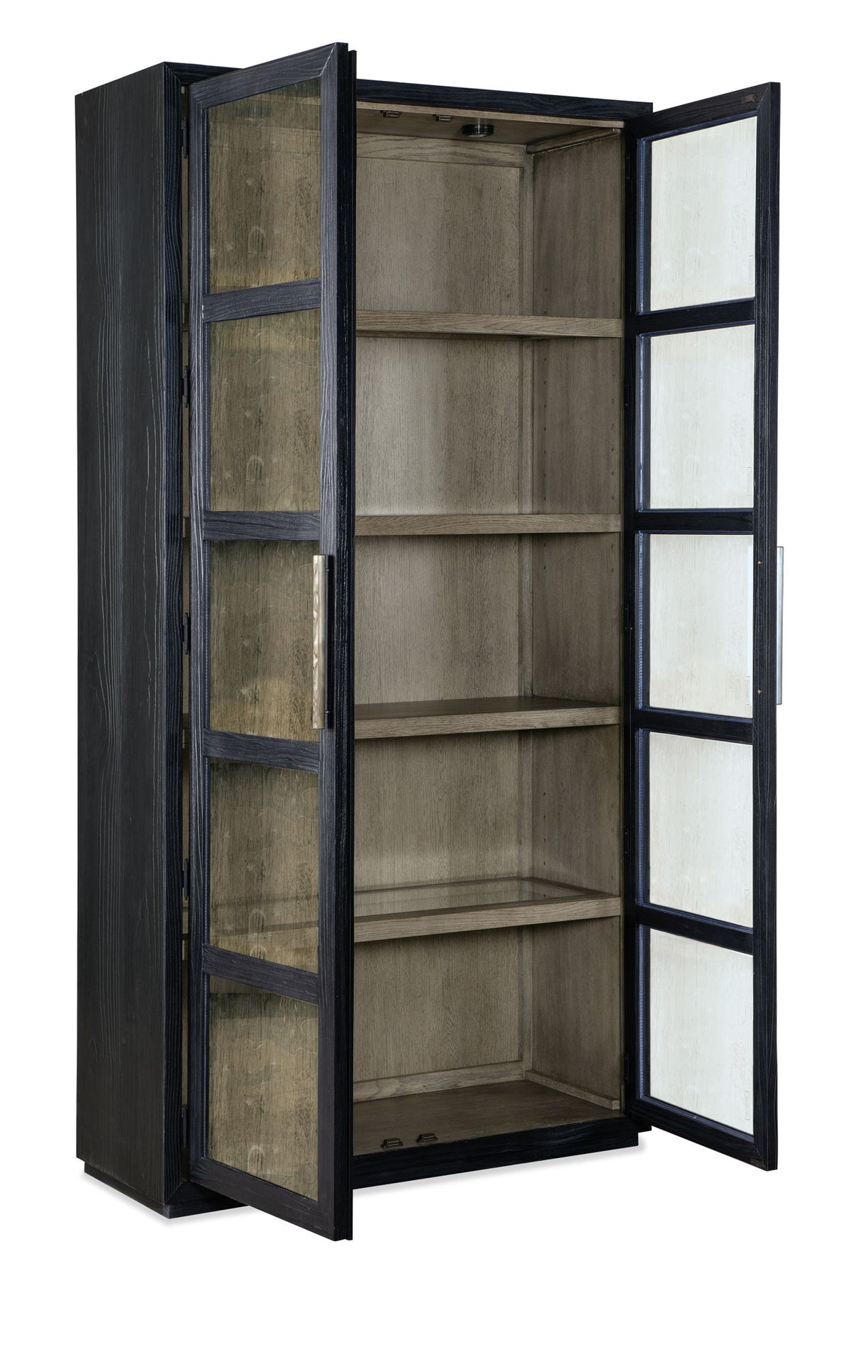 Linville Falls - Shou Sugi Ban Curio Cabinet - Black