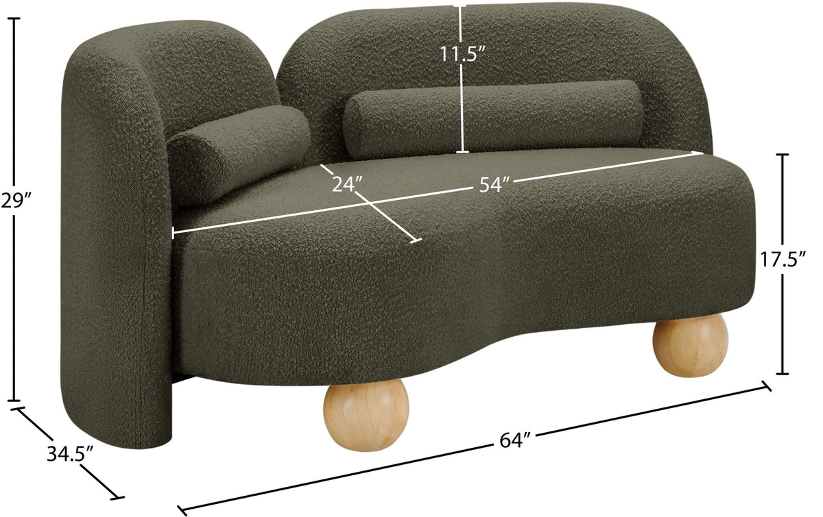 Daphne - Boucle Loveseat