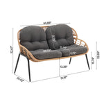 Manhattan Pine - 4-Piece Conversation Set