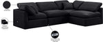 Indulge - Velvet 4 Piece Modular Sectional