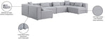 Cube - Linen 6 Piece Modular Armless Sectional