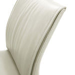 Velena - Full Back Top Grain Leather Upholstered Wood Dining Chairs (Set of 2) - Gray