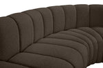 Arc - Boucle Fabric 8 Piece Curved Modular Sofa