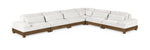 Turin - Chenille Fabric Upholstered Modular Sectional - Cream