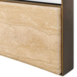 Russo - Oversized Modern Mirror - Light Brown