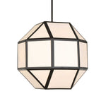 Hoi An - 4 Light Geometric Chandelier - Black