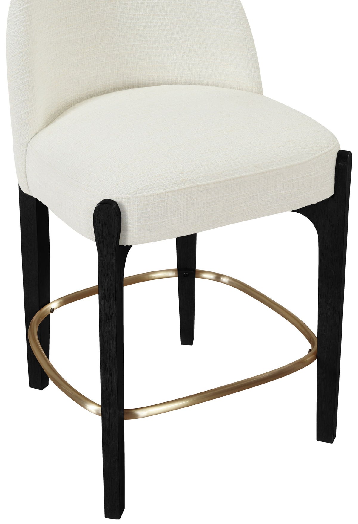 Torino - Counter Stool With Brushed Black Base