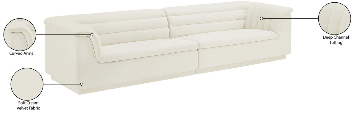Cascade - Velvet Modular Sofa