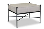 Provence - Ottoman, With Self Welt - Canvas Flax / Black