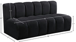 Arc - Velvet 2 Seats Modular Sofa
