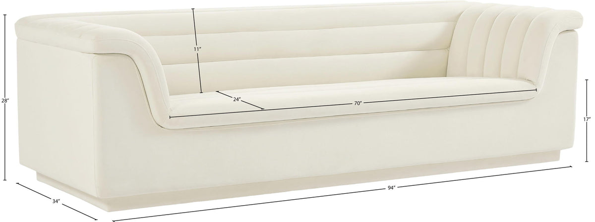 Cascade - Velvet Sofa