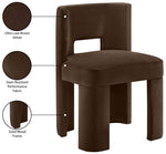 Zuno - Velvet Performance Fabric Upholstered Dining Chair (Set of 2)
