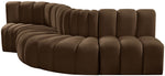 Arc - Velvet 5 Piece Modular Sofa