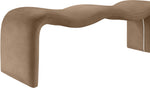 Willow - Faux Leather Bench - Brown