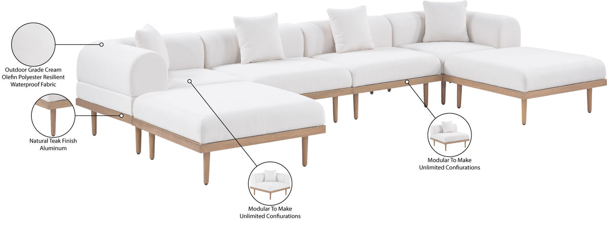 Laguna - 6 Piece 142" Outdoor Patio Modular Sectional