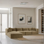 Shaggy - 5 Piece Modular Sectional With Ottoman
