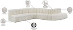 Arc - Faux Leather 7 Piece Modular Sofa