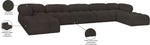 Ames - 7 Piece Fabric Modular U-Shaped Sectional