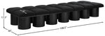 Pavilion - 14 Piece Modular Bench With Black Base
