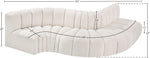 Arc - Boucle Fabric 5 Piece Modular Sofa