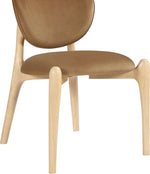 Velora - Upholstered Dining Chair (Set of 2) - Saddle / Natural