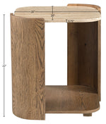 Calabria - Marble And Oak Wood Table