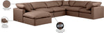 Indulge - Faux Leather 7 Piece Modular Sectional