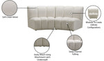 Infinity - 2 Piece Velvet Modular Sectional