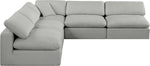 Comfy - 5 Piece Linen Modular Corner Armless Sectional